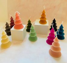 Load image into Gallery viewer, 4 Tier Christmas Tree Beeswax Candle