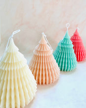 Load image into Gallery viewer, Large Origami Christmas Tree Beeswax Candle