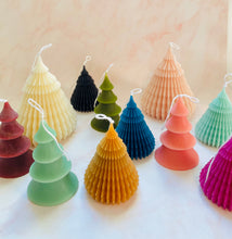 Load image into Gallery viewer, 4 Tier Christmas Tree Beeswax Candle
