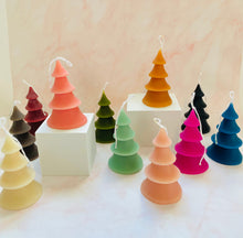 Load image into Gallery viewer, 4 Tier Christmas Tree Beeswax Candle