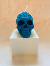 Load image into Gallery viewer, Sugar Skull Beeswax Candle