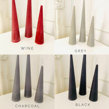 Load image into Gallery viewer, Neutrals Slim Cone Taper Candle - 3 Pack