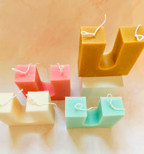 Load image into Gallery viewer, Giant ‘U’ Beeswax Candle