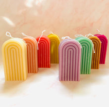 Load image into Gallery viewer, Rainbow Beeswax Candle