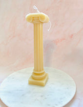 Load image into Gallery viewer, Roman Column Pillar Beeswax Candle