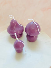 Load image into Gallery viewer, Mushroom Beeswax Candles - 3 Pack