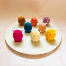 Load image into Gallery viewer, Owl Beeswax Candle - 3 Pack