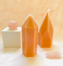 Load image into Gallery viewer, Gemstone Obelisk Beeswax Candle
