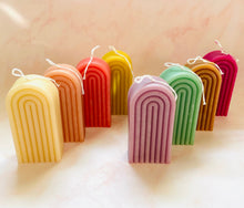 Load image into Gallery viewer, Rainbow Beeswax Candle