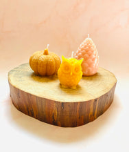 Load image into Gallery viewer, Owl Beeswax Candle - 3 Pack