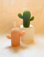 Load image into Gallery viewer, Tall Cactus Beeswax Candle