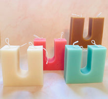 Load image into Gallery viewer, Giant ‘U’ Beeswax Candle