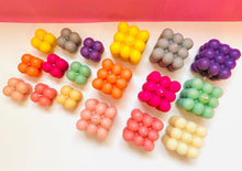 Load image into Gallery viewer, Colourful Bubble Beeswax Candles