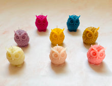 Load image into Gallery viewer, Owl Beeswax Candle - 3 Pack