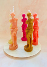 Load image into Gallery viewer, Venus Goddess Statue Beeswax Candle