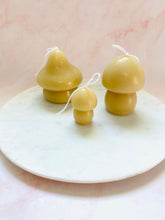 Load image into Gallery viewer, Mushroom Beeswax Candles - 3 Pack