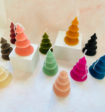 Load image into Gallery viewer, 4 Tier Christmas Tree Beeswax Candle