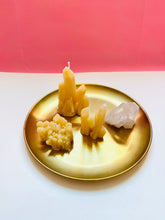 Load image into Gallery viewer, Gemstone Geode Beeswax Candles - 3 Pack