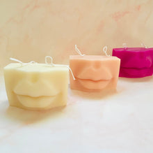 Load image into Gallery viewer, Giant Lips Beeswax Candle