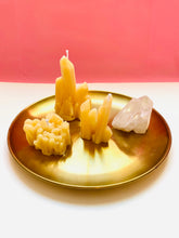 Load image into Gallery viewer, Gemstone Geode Beeswax Candles - 3 Pack