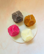 Load image into Gallery viewer, Stacked Cube Architectural Beeswax Candle