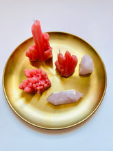 Load image into Gallery viewer, Gemstone Geode Beeswax Candles - 3 Pack