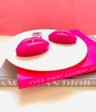 Load image into Gallery viewer, Fuschia Lips Beeswax Candles - 2 Pack