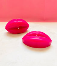 Load image into Gallery viewer, Fuschia Lips Beeswax Candles - 2 Pack