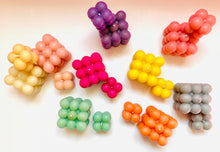 Load image into Gallery viewer, Colourful Bubble Beeswax Candles