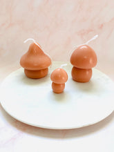 Load image into Gallery viewer, Mushroom Beeswax Candles - 3 Pack