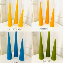 Load image into Gallery viewer, Neutrals Slim Cone Taper Candle - 3 Pack