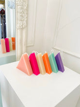 Load image into Gallery viewer, Colourful Geometric Shapes Beeswax Candles