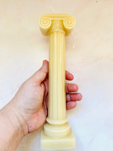 Load image into Gallery viewer, Roman Column Pillar Beeswax Candle