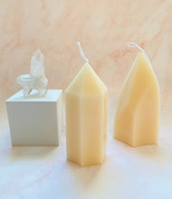 Load image into Gallery viewer, Gemstone Obelisk Beeswax Candle