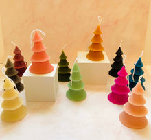 Load image into Gallery viewer, 4 Tier Christmas Tree Beeswax Candle