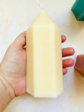 Load image into Gallery viewer, Gemstone Obelisk Beeswax Candle