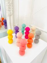 Load image into Gallery viewer, Colourful Geometric Shapes Beeswax Candles