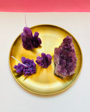 Load image into Gallery viewer, Gemstone Geode Beeswax Candles - 3 Pack