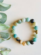 Load image into Gallery viewer, Amazonite Mala Bracelet with Buddha