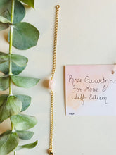 Load image into Gallery viewer, Dainty Rose Quartz Bracelet