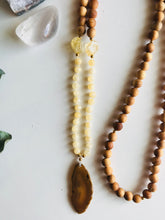 Load image into Gallery viewer, Calcite, Agate, Citrine & Rosewood Mala