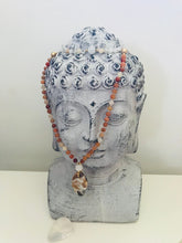 Load image into Gallery viewer, Red Aventurine Quartz & Amazonite Mala Necklace