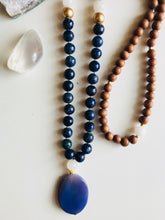 Load image into Gallery viewer, Lapis Lazuli, Quartz, Agate & Rosewood Mala