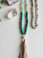 Load image into Gallery viewer, Ombre Jade Magnesite Quartz & Feldspar Mala Necklace