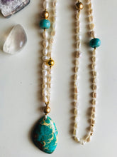 Load image into Gallery viewer, Freshwater Pearl & Magnesite Mala Necklace