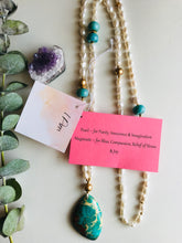 Load image into Gallery viewer, Freshwater Pearl & Magnesite Mala Necklace