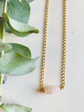 Load image into Gallery viewer, Dainty Rose Quartz Necklace