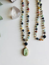 Load image into Gallery viewer, Amazonite Mala with Essential Oil Diffuser