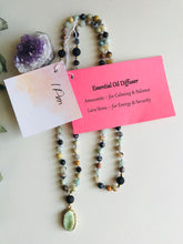 Load image into Gallery viewer, Amazonite Mala with Essential Oil Diffuser