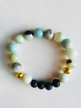 Load image into Gallery viewer, Amazonite Essential Oil Diffuser Bracelet
